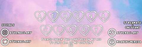 Leaked athenaclary header onlyfans leaked