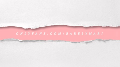Leaked barelymari header onlyfans leaked