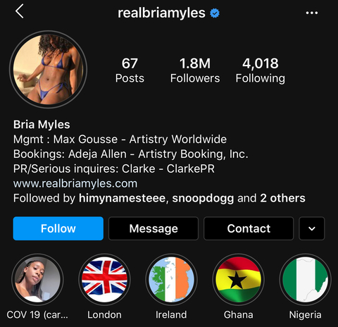 Leaked bria_myles header onlyfans leaked