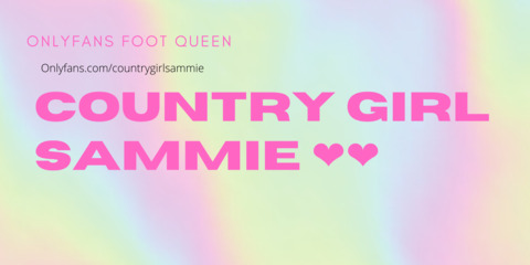 Leaked countrygirlsammie header onlyfans leaked