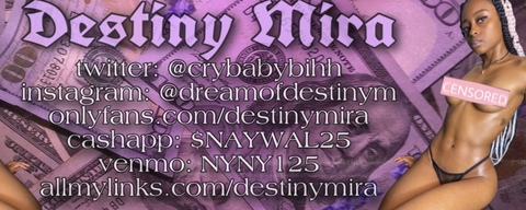 Leaked destinymira header onlyfans leaked