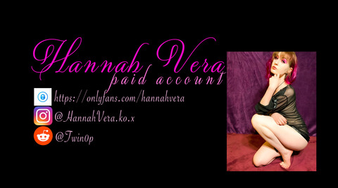 Leaked hannahvera header onlyfans leaked