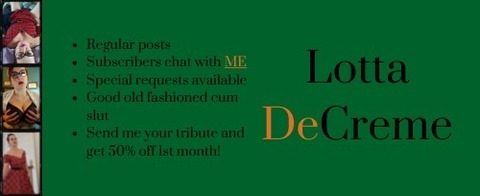 Leaked lottadecreme header onlyfans leaked