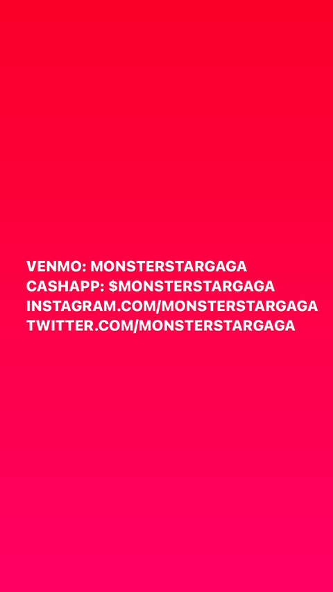 Leaked monsterstargaga header onlyfans leaked