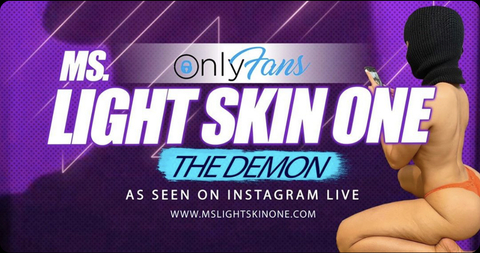 Leaked mslightskinone header onlyfans leaked