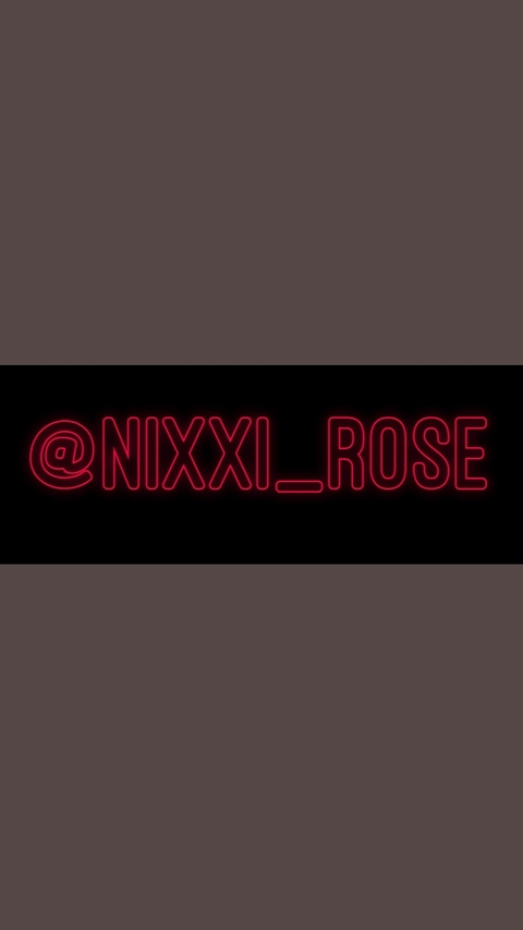 Leaked nixxi_rose header onlyfans leaked