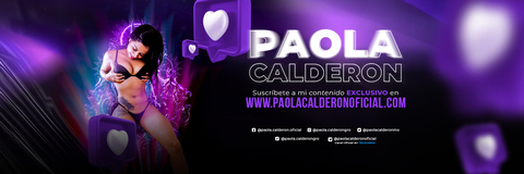 Leaked paolacalderon header onlyfans leaked