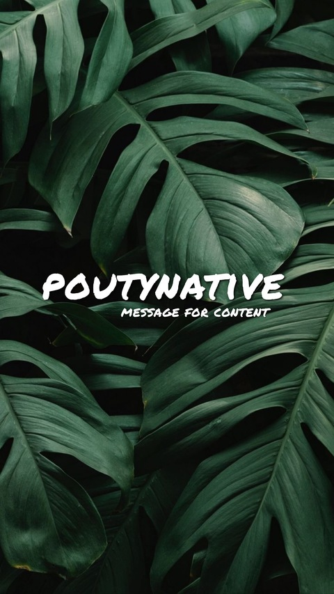 Leaked poutynative header onlyfans leaked