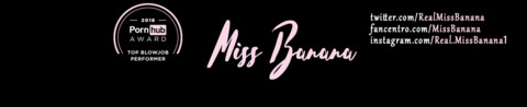 Leaked real_missbanana header onlyfans leaked
