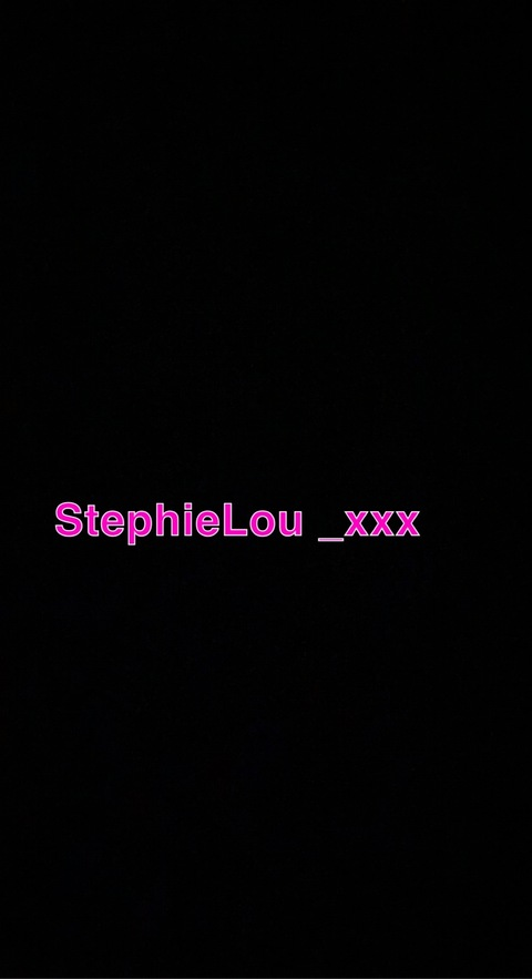 Leaked stephielou_xxx header onlyfans leaked