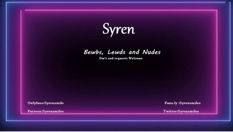 Leaked syrensmiles header onlyfans leaked